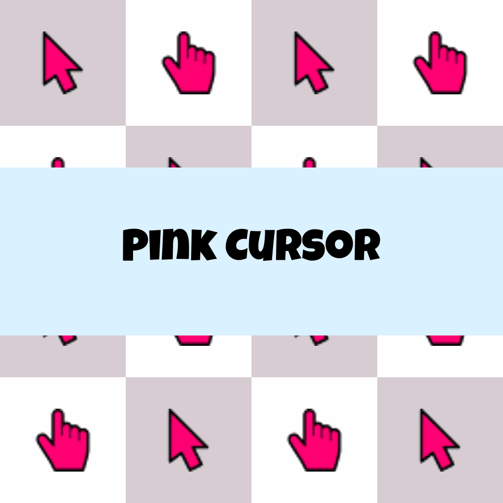 Preview Pink cursor custom cursor pack